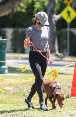 ALESSANDRA AMBROSIO Out Jogging with Her Dog in Los Angeles 05/19/2020
