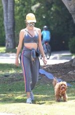 ALESSANDRA AMBROSIO Out with Her Dog in Santa Monica 05/24/2020