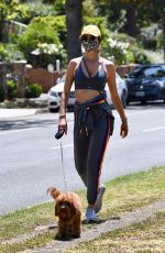 ALESSANDRA AMBROSIO Out with Her Dog in Santa Monica 05/24/2020