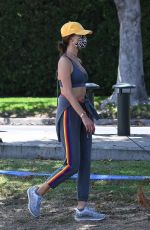 ALESSANDRA AMBROSIO Out with Her Dog in Santa Monica 05/24/2020