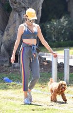 ALESSANDRA AMBROSIO Out with Her Dog in Santa Monica 05/24/2020