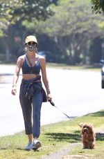 ALESSANDRA AMBROSIO Out with Her Dog in Santa Monica 05/24/2020
