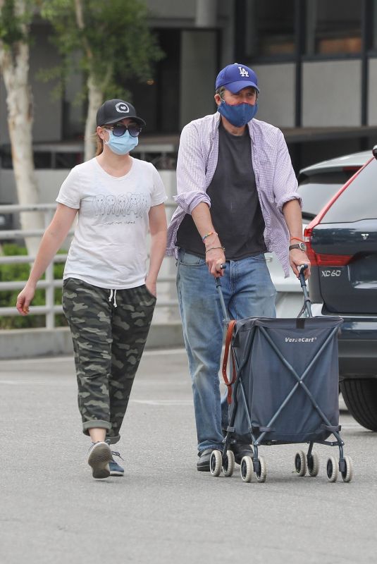 ALYSON HANNIGAN and Aexis Denisof Out Shopping in Los Angeles 04/29/2020
