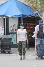 ALYSON HANNIGAN and Aexis Denisof Out Shopping in Los Angeles 04/29/2020