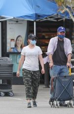 ALYSON HANNIGAN and Aexis Denisof Out Shopping in Los Angeles 04/29/2020