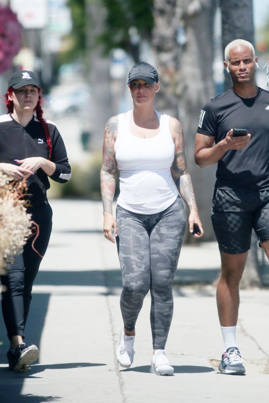 AMBER ROSE Out and About in Studio City 05/14/2020