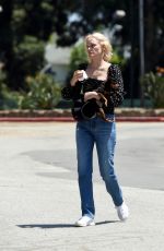 AMBER VALLETTA and Teddy Charles Out with Their Dogs in Los Angeles 05/25/2020