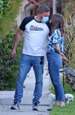 ANA DE ARMAS and Ben Affleck Out with Their Dog in Los Angeles 05/06/2020