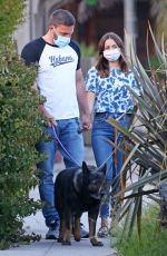 ANA DE ARMAS and Ben Affleck Out with Their Dog in Los Angeles 05/06/2020