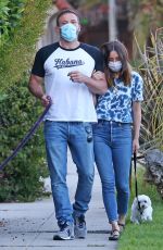 ANA DE ARMAS and Ben Affleck Out with Their Dog in Los Angeles 05/06/2020
