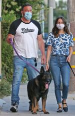 ANA DE ARMAS and Ben Affleck Out with Their Dog in Los Angeles 05/06/2020