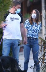 ANA DE ARMAS and Ben Affleck Out with Their Dog in Los Angeles 05/06/2020