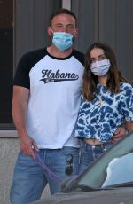 ANA DE ARMAS and Ben Affleck Out with Their Dog in Los Angeles 05/06/2020