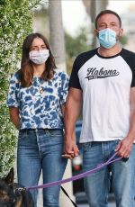 ANA DE ARMAS and Ben Affleck Out with Their Dog in Los Angeles 05/06/2020