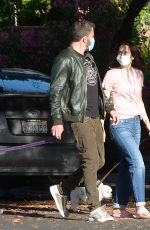 ANA DE ARMAS and Ben Affleck Out with Their Dog in Los Angeles 05/18/2020