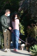 ANA DE ARMAS and Ben Affleck Out with Their Dog in Los Angeles 05/18/2020