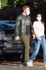 ANA DE ARMAS and Ben Affleck Out with Their Dog in Los Angeles 05/18/2020