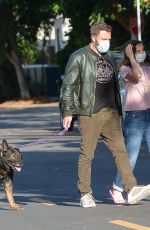 ANA DE ARMAS and Ben Affleck Out with Their Dog in Los Angeles 05/18/2020