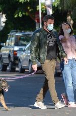 ANA DE ARMAS and Ben Affleck Out with Their Dog in Los Angeles 05/18/2020
