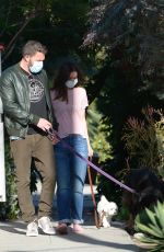 ANA DE ARMAS and Ben Affleck Out with Their Dog in Los Angeles 05/18/2020