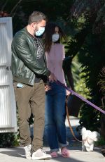 ANA DE ARMAS and Ben Affleck Out with Their Dog in Los Angeles 05/18/2020