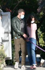 ANA DE ARMAS and Ben Affleck Out with Their Dog in Los Angeles 05/18/2020