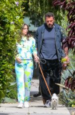 ANA DE ARMAS and Ben Affleck Out with Their Dogs in Venice Beach 05/27/2020