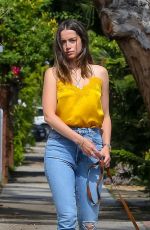 ANA DE ARMAS Out with Her Dog in Venice Beach 05/09/2020