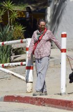 ANDIE MACDOWELL Out with Her Dog in Los Angeles 05/15/2020