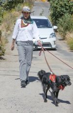 ANDIE MACDOWELL Out with Her Dog in Los Angeles 05/21/2020