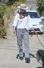 ANDIE MACDOWELL Out with Her Dog in Los Angeles 05/21/2020
