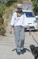 ANDIE MACDOWELL Out with Her Dog in Los Angeles 05/21/2020