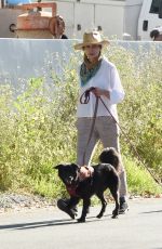 ANDIE MACDOWELL Out with Her Dogs in Los Angeles 05/07/2020