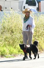 ANDIE MACDOWELL Out with Her Dogs in Los Angeles 05/07/2020