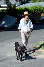 ANDIE MACDOWELL Out with Her Dogs in Los Angeles 05/07/2020
