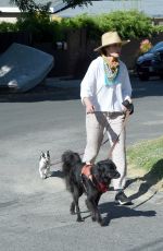 ANDIE MACDOWELL Out with Her Dogs in Los Angeles 05/07/2020