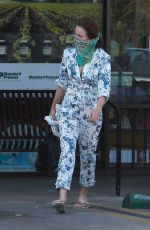 ANDIE MACDOWELL Wearing Bandana Mask Out in Los Angeles 05/27/2020