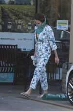 ANDIE MACDOWELL Wearing Bandana Mask Out in Los Angeles 05/27/2020