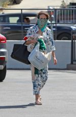 ANDIE MACDOWELL Wearing Bandana Mask Out in Los Angeles 05/27/2020