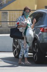 ANDIE MACDOWELL Wearing Bandana Mask Out in Los Angeles 05/27/2020