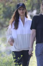 ANGELA SARAFYAN Out Hiking with Her Dog in Studio City 05/09/2020