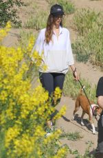 ANGELA SARAFYAN Out Hiking with Her Dog in Studio City 05/09/2020
