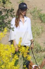 ANGELA SARAFYAN Out Hiking with Her Dog in Studio City 05/09/2020