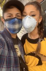 ARIANA GRANDE at Black Lives Matter Rally in Los Angeles 05/30/2020