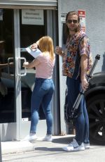 ARIEL WINTER in Denim Arrives at Studio in Los Angeles 05/28/2020