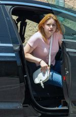 ARIEL WINTER in Denim Arrives at Studio in Los Angeles 05/28/2020
