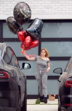 ARIEL WINTER Out with an Assortment of Balloons on Her Boyfriend 25th Birthday in Los Angeles 05/12/2020