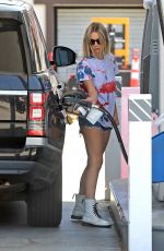 ASHLEY BENSON at a Gas Station in Los Angeles 05/22/2020