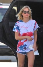 ASHLEY BENSON at a Gas Station in Los Angeles 05/22/2020