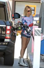 ASHLEY BENSON at a Gas Station in Los Angeles 05/22/2020
